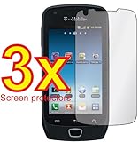 3x Samsung Exhibit 4g T759 Premium Clear LCD Screen Protector Cover Guard S ....