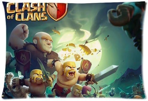 Morewonders HipsterOne Games Clash Of Clans COC Pillow Case Cover Custom Pillowcase (Standard20*30 inches) Sam-19-116