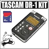 Tascam DR-1 Portable Digital Recorder + Accessory Kit
