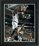 Kevin Garnett Autographed Boston Celtics Baseline Dunk 8x10 Photograph - Framed (UDA)
