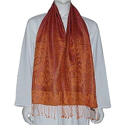 Men Outerwear Neck Scarf Silk Clothing 14 x 64 inches (ssmf008)