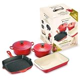 Review Le Creuset  / Le Creuset 4 Piece Pan Set - Cerise