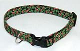 Christmas Holly and Ribbon Large Custom Dog Collar