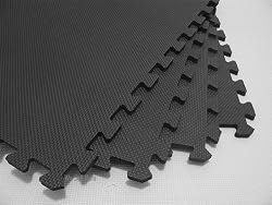 120 Square Feet ( 30 tiles + borders) 'We Sell Mats' Charcoal Gray 2' x 2' x 3/8" Anti-Fatigue Interlocking EVA Foam Exercise Gym Flooring