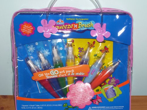 Childrens Toyshop  Toys : Elmer's Squeeze 'n Brush On the Go Art Pack