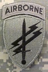 Civil Affairs/PsyOps ACU Patch with Airborne Tab