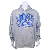NFL Team Logo Hoodies - Detroit Lions (Gray) - Large