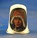 Porcelain China Collectable Thimble - Tibetan Lady - Free Gift Box