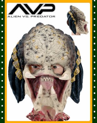 Rubies Costume Co. Aliens Vs. Predator - Child's Predator 3 4 Vinyl Mask