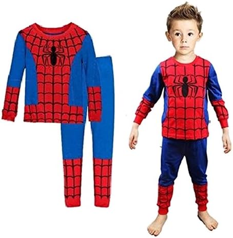 Little Girl Cotton Pajamas Sleepwear Spiderman Children Pajamas Size 2T-7Y