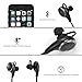 MAXBO® Newest Bluetooth Headphones V4.1 Wireless Bluetooth Stereo Sport Headset In-Ear Earphones with Microphone & Magnet Attraction & Aluminium Alloy Earbuds (Black-1)