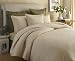 Tommy Bahama Palm Leaves Queen Coverlet, Ivory Image