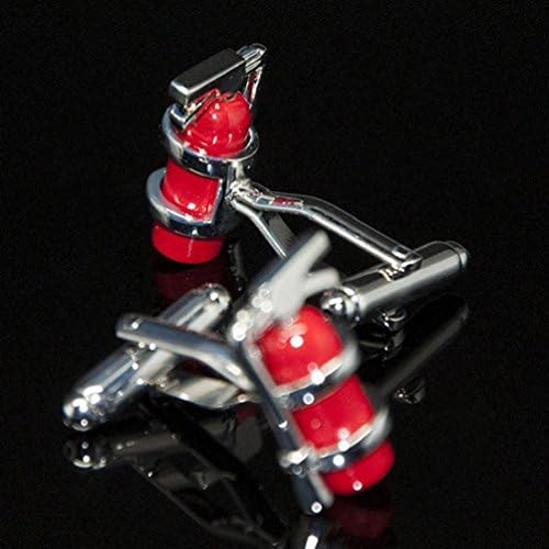 Globalmate Gentleman Series Fire Extinguisher Cufflinks Novelty Cufflinks Enamel Process