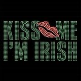 Youth Hoody (Hooded Sweatshirt) : Kiss Me Im Irish - Embellished Rhinestones St Patricks Day