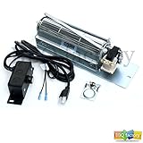 bbq factory FK24 Replacement Fireplace Blower Fan KIT for Monessen, Vermont Castings, Majestic, Northern Flame, Temco, CFM, Rotom HB-RB65