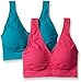 Ahh By Rhonda Shear Women's Cotton Blend Bra with Removable Pads 2 Pack