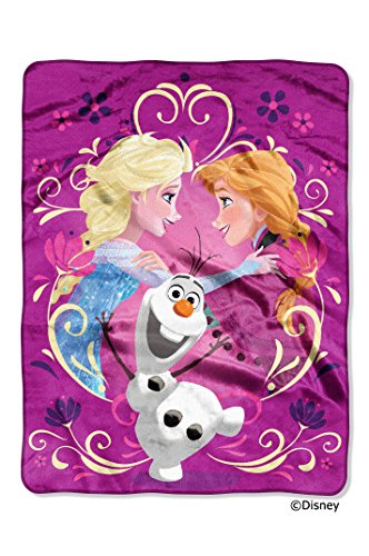 Disney’s Frozen, “Happy Family” Micro Raschel Throw – by The Northwest Company, 46-inches by 60-inches