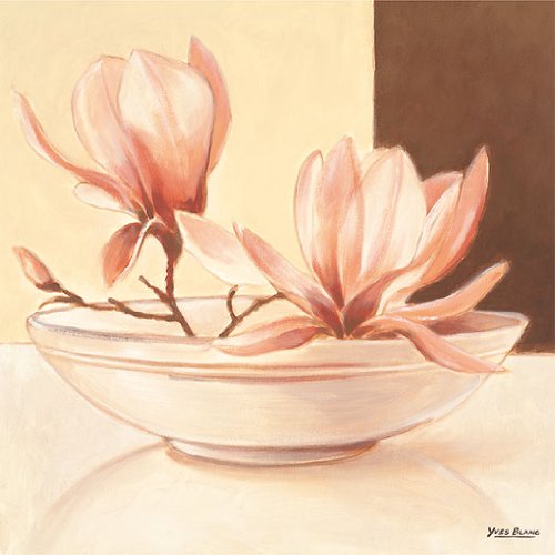 Eurographics YB1150 Yves Blanc, Bowl With Magnolia 30 x 30 cm, Hochwertiger Kunstdruck Preisvergleich