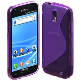 Cimo S-Line Soft TPU Case for Samsung Galaxy S II, T-Mobile (SGH-T989) - Purple