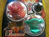 Bakugan Bakupearl+ Bakuclear Series Starter Pack (Red Fortress Green El Condor, Black Mystery Ball)