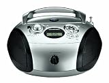 Grundig RCD 1440 Tragbarer Radiorekorder (MP3, USB, CD-R/RW) silber