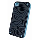 New Groovy iPhone 4 / 4S wave design silicone case (Light Blue)by Covers4it