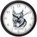 German Shepherd (Adult) Dog Wall Clock by WatchBuddy Timepieces (Black Frame)