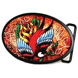 Tattoo Johnny - Bird & Rose Belt Buckle