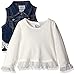 Little Lass Baby Girls' 3 Pc Vest Set Denim