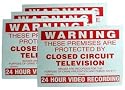CCTV Warning Stickers - 4 in a Pack
