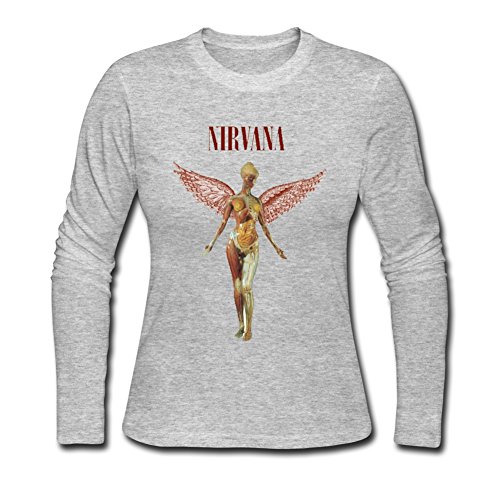 Congjun Shen Women's Nirvana Long Sleeve T Shirt Large Grey