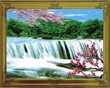3D Stereoscopic Waterfall Moving Picture - with sound