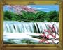 3D Stereoscopic Waterfall Moving Picture - with sound
