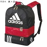 <アディダスバック>adidas/アディダス ボール用デイパック ミニ 黒×赤 ADP15RBKN