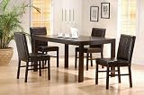 Set of 2 Contemporary Bycast Leather Parson Dining Chairs