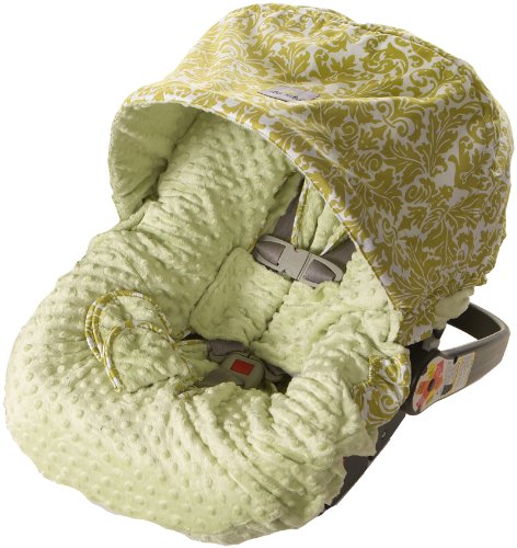 Itzy Ritzy Infant Car Avocado Damask