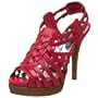 BCBGirls Women's Damara Sandal,Rose Red,8 M US