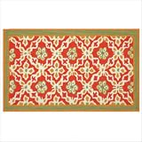 Accent Royal Red Green Novelty Rug Size: 1'9 x 2'9 by 