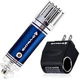 EXTRA-O Car Air Purifier Ionizer with Home 12V Adapter - Removes Cigarette Smoke, Bacteria, Odor Smell - Helps With Allergies - Mini Air Cleaner Gadget Smoke Eater Eliminator Remover - Blue