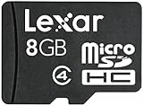 Lexar micro SDHC 8 GB Flash Memory Card LSDMI8GBASBNA