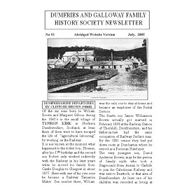 Dumfries & Galloway Family History Society Newsletter