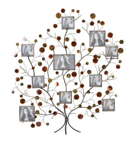 Photo Frame Tree Metal Wall Art Sculpture