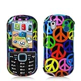 Peace Sign Design Crystal Hard Skin Case Cover for Samsung Intensity 2 II U ....