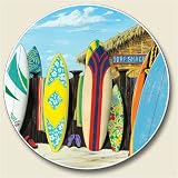 Surf Shack Auto Coaster, Single Coaster for Your Car