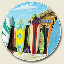 Surf Shack Auto Coaster, Single Coaster for Your Car
