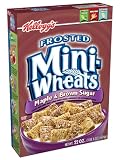 Kelloggs Frosted Mini-Wheats Maple and Brown Sugar, 16.5-Ounce Boxes (Pack of 6)