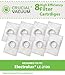 Crucial Vacuum Replacement Vacuum Filters - Compatible with Electrolux & Eureka Filters Part # LE-2100, Fits Models C141A, C141F, C152b, C101A, C101G, C101H, C101J, C101L, C102A, C102D - (8 Pack)