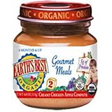 Earth's Best Organic 2nd Gourmet Meals, Creamy Chicken Apple Compote, 4 Ounce Jars (Pack of 12)