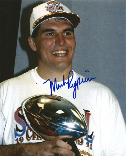 MARK RYPIEN,WASHINGTON REDSKINS,SUPER BOWL CHAMPS,MVP,SIGNED 8X10 PHOTO, WITH COA