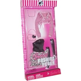Barbie Fashion Fever ready to party : include pink sweater, dress, sunglasses, bag and cool party... by Barbie